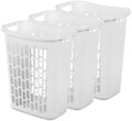 3-Pack Tall & Slim Open Rectangular Plastic Laundry Hamper by Unknown
