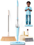 Kids Cleaning Toy Set, Mini Spray Mop Montessori Toys Spray Mop & Kids Broom by Yeeammk