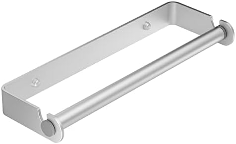 Under Cabinet Paper Towel Holder, Adhesive or Drill Mount Paper Towel Holder by PEDORUBY