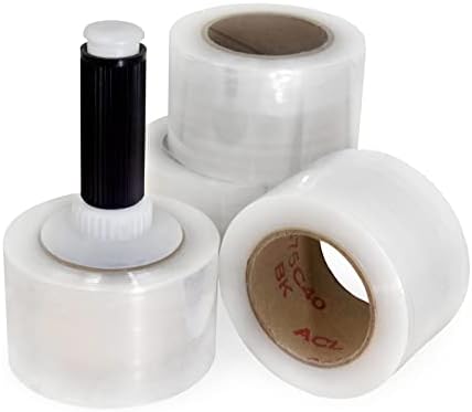 IDL Packaging 3"x 1000' Stretch Wrap Mini Roll of 80 Gauge by IDLPackaging