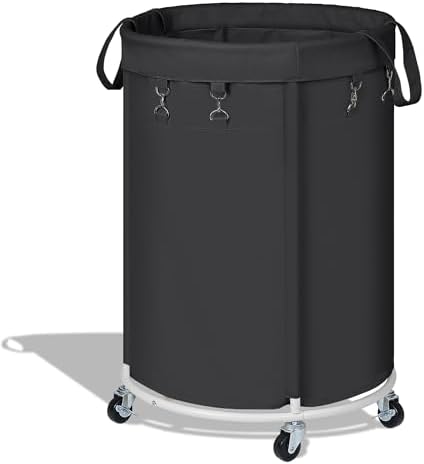 150L Large Capacity Rolling Laundry Basket Hamper by Nyamofly