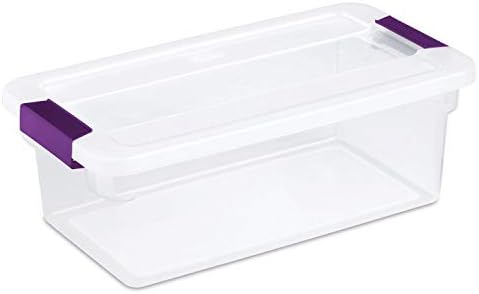 Sterilite 17511712 6 Quart Clearview Latch Storage Container by Sterilite