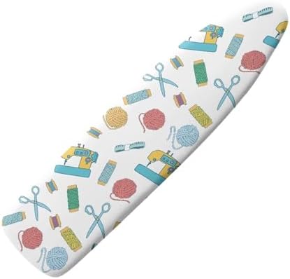 Ironing Board Covers Standard Size Cute Sewing Machine Pattern Ironing Board by KUIFORTI