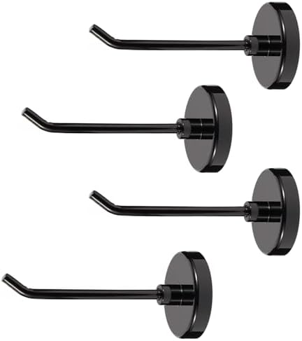 4pcs Magnetic Hooks, 5.0lb 3.15 Inch Long Heavy Duty Magnet Hooks by Bonsture