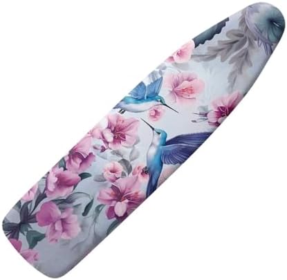 Hummingbird Flower Ironing Board Cover and Pad Standard Size Padded Iron Board by Tongluoye