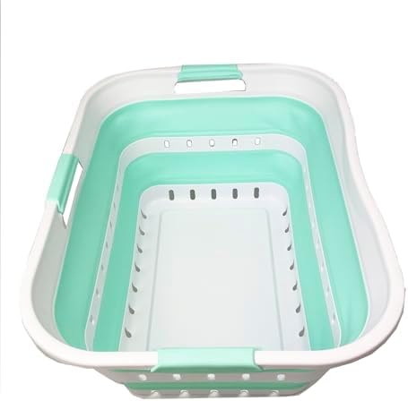 SAMMART 42L Collapsible Plastic Laundry Basket - Image 2