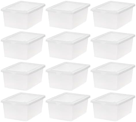IRIS USA 12-Pack 15 Qt Storage Bins by IRISUSA