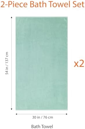 Amazon Basics 2-Pack Quick-Dry Lightweight Moisture Absorbing Bath Towel - Image 5