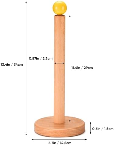 Paper Towel Holder, Wooden Kitchen Roll Stand - Image 7