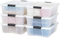 IRIS USA 6-Pack 27 Quart Storage Bins by IRISUSA