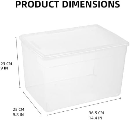 novelinks 6 Pack 22QT Plastic Storage Bins - Image 2