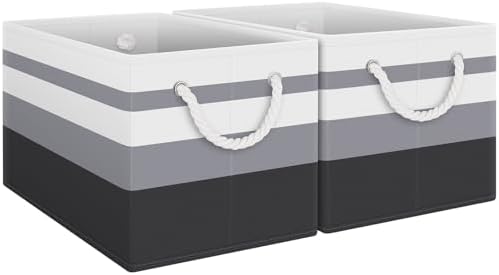 Fab totes Storage Bins 2-Pack, Foldable Storage Baskets by Fabtotes