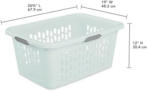 Sterilite Rectangular Laundry Basket, Plastic Clothes Hamper - Image 3