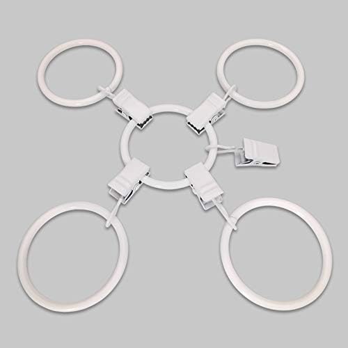 LLPJS 60 Pack Metal Curtain Rings - Image 5