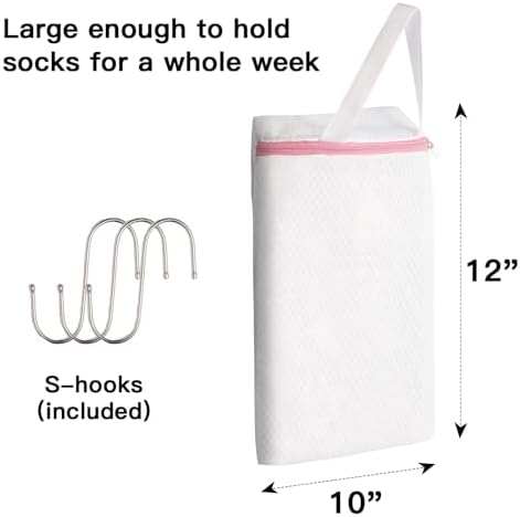 3-Pack Hanging Mesh Laundry Bags - Image 2