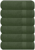GLAMBURG Ultra Soft 6-Piece Hand Towel Set 16x28-100% Ringspun Cotton by GLAMBURG