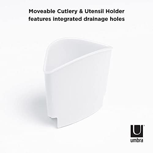 Umbra Sinkin Dish Drying Rack, in Sink or Countertop Drainer, non slip rubber - Image 5