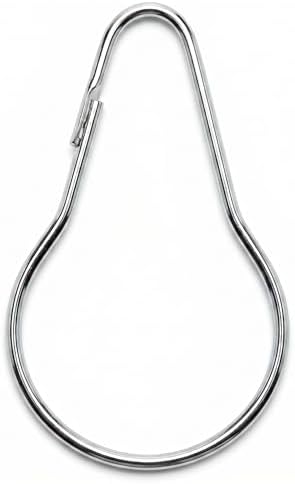 Metal Shower Curtain Rings Steel Round Hooks Ring 2.7 Inch Rustproof - Image 4