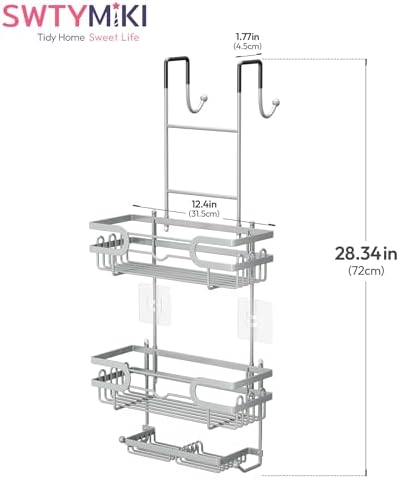 SWTYMIKI Over the Door Shower Caddy Hanging - Image 7