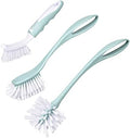 Dish Brush with Handle, Kitchen Deep Cleaning Dish Scrub Brush, 3 Pieces by Perastra