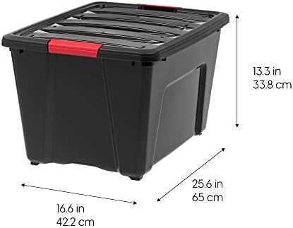 IRIS USA 4-Pack 72 Quart Storage Bins - Image 2