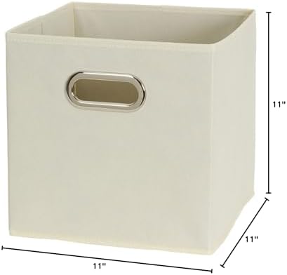Household Essentials 82-1 Foldable Fabric Storage Bins |Set of 6 Cubby Cubes - Image 6