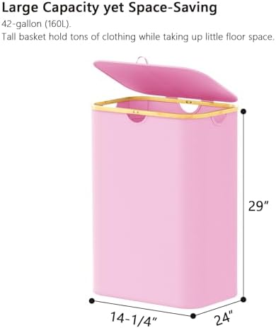 SpaceAid Double Laundry Hamper 2 Section - Image 5