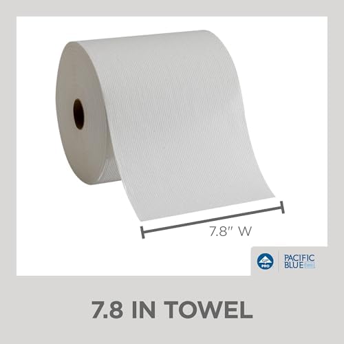 Pacific Blue Basic Recycled Paper Towel Rolls by GP PRO, 800 Feet Roll - Image 4