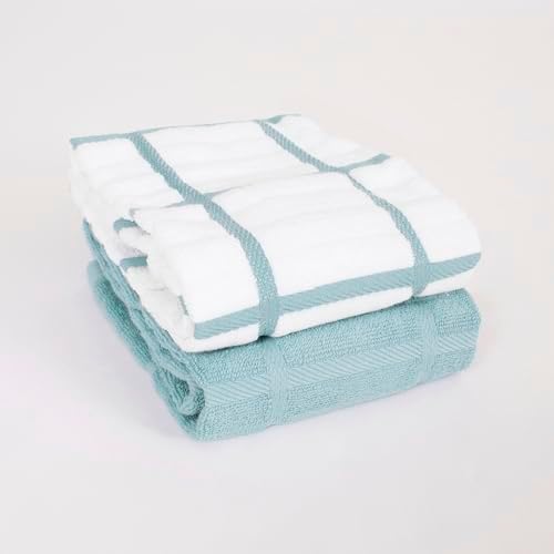 All-Clad Solid & Coordinate Kitchen Towels: Highly Absorbent, Super Soft Long - Image 2