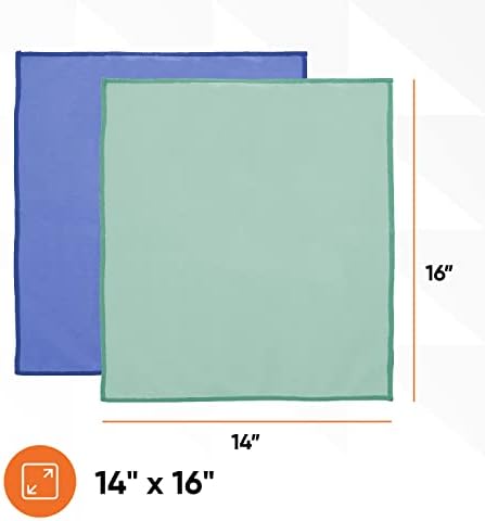 Superio Microfiber Window Cleaning Cloth, Mirror & Glass Miracle Cloth Lint & - Image 2