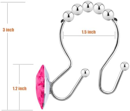 Shower Curtain Hooks Rings for Bathroom - Image 2