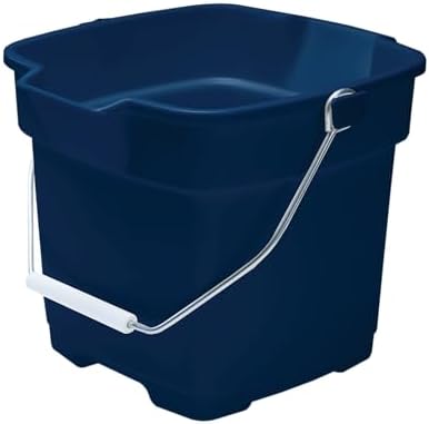 Rubbermaid Roughneck Square Bucket 12-Quart Blue Sturdy Pail Bucket Organizer by Unknown