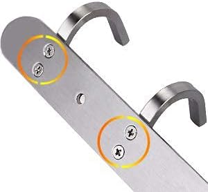 Coat Hook Rack Brushed Nickel - Image 4