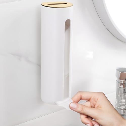 Cotton Pad Holder, Wall Mounted Cotton Rounds Dispenser - Image 4