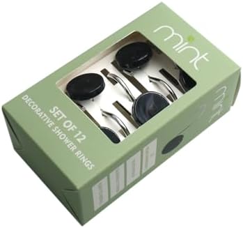 J&V TEXTILES Shower Curtain Hooks Rings, Rust Resistant Metal Double Glide - Image 7