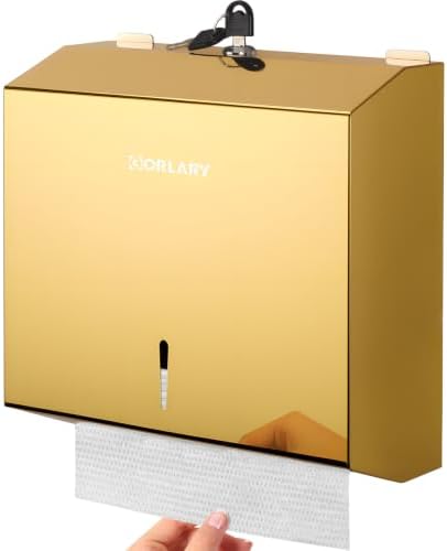 Gorlary Paper Towel Dispenser Wall Mount Commercial, Large Capacity by Gorlary