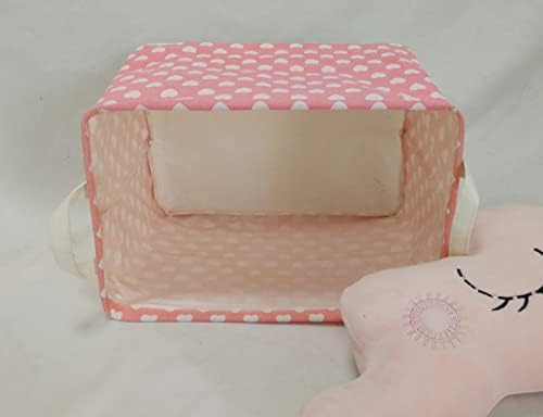 MAIZMZ Girls Storage Basket Pink Valentine's Day Gifts Basket Waterproof - Image 4