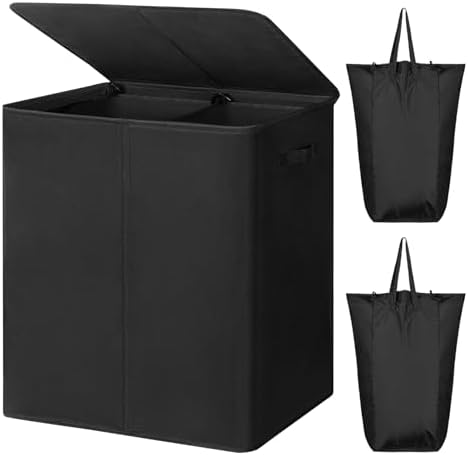 WOWLIVE 180L Double Laundry Hamper 2 Section by WOWLIVE