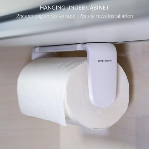 ONE Hand Tear Paper Towel Holder Under Cabinet/Wall - Image 2