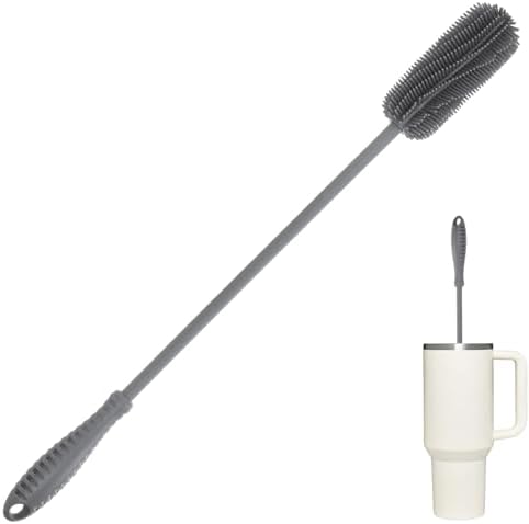 15.7" Silicone Bottle Brush, ddLUCK Water Bottle Cleaner Brush by ddLUCK
