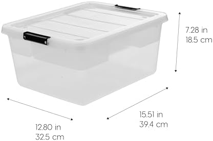 IRIS USA 6-Pack 18 Quart Clip Box - Image 4