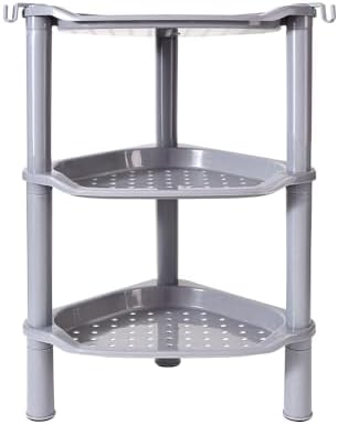 3 Tier Shower Caddy Corner, Plastic Shower Shelf Organizer by SLZBCY