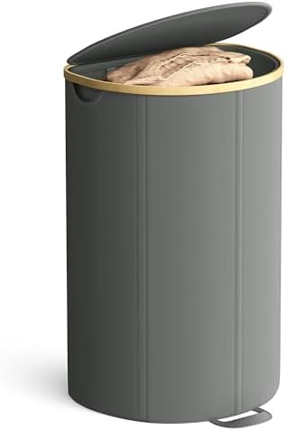 SONGMICS Laundry Hamper with Lid, 90L Laundry Basket, Removable Liner Bag by Unknown