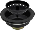 ZM Black Kitchen Sink Strainer Basket, Stainless Steel Drain Stopper by ZHUOMINPIPINGSANITARYWARE
