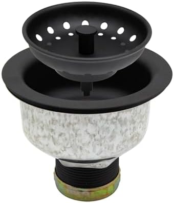 ZM Black Deep Locking Kitchen Sink Basket Strainer by ZHUOMINPIPINGSANITARYWARE