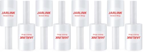 JARLINK 5" x 1000' Stretch Film, Pallet Shrink Wrap W/Handles, 8 Pack by JARLINK