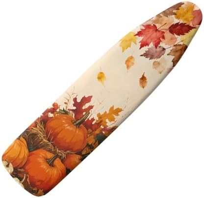 Iron Board Cover and Pad Thanksgiving Pumpkin Print Standard Size Soft Stain by Psesaysky
