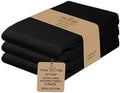 Urban Villa Kitchen Towels Cotton Dish Towels 20”x30” Black by CottonTrends