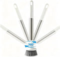 Kitchen Scrub Brush, 360° Swivel Head Long Handle Pot Dish Brush by Unknown