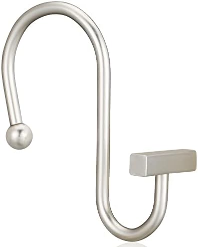 Nickel Shower Curtain Hooks, Rust Proof Shower Curtain Rings by CHICTIE